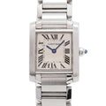 Pre-Owned Cartier Tank Française SM W51008Q3 White Dial Women's Watch
