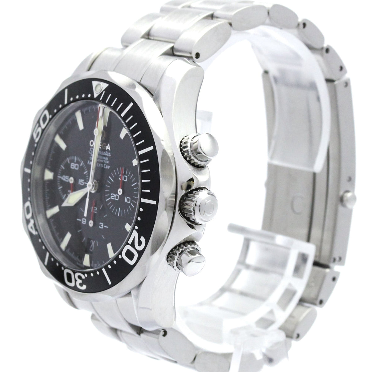Pre-Owned OMEGA Seamaster Americas cup Chronograph Watch 2594.50 Polished