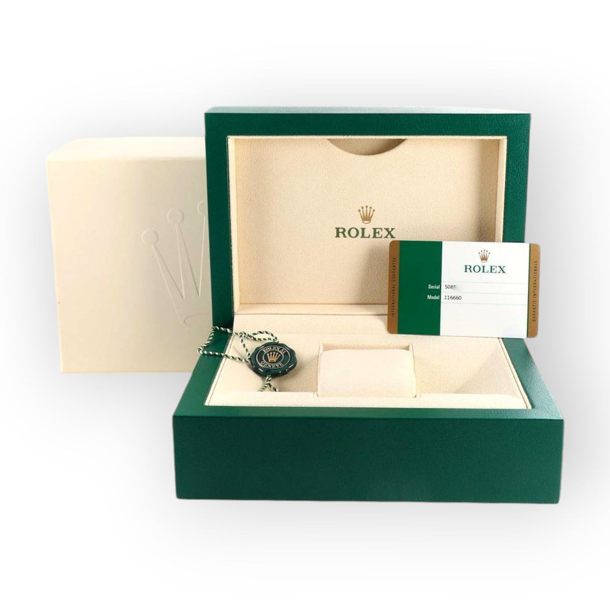 Pre-Owned Rolex Explorer II 16570 Polar White Dial Steel Mens Watch