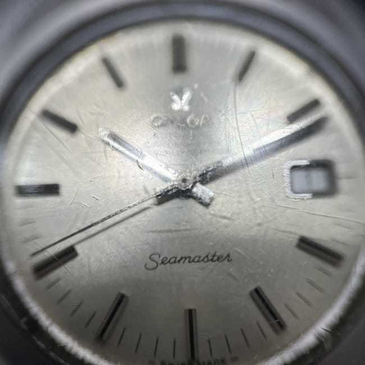 Pre-Owned Omega Seamaster Chronometer F-25200 Gold Silver Watch 168.022/166.28 Stainless Steel...