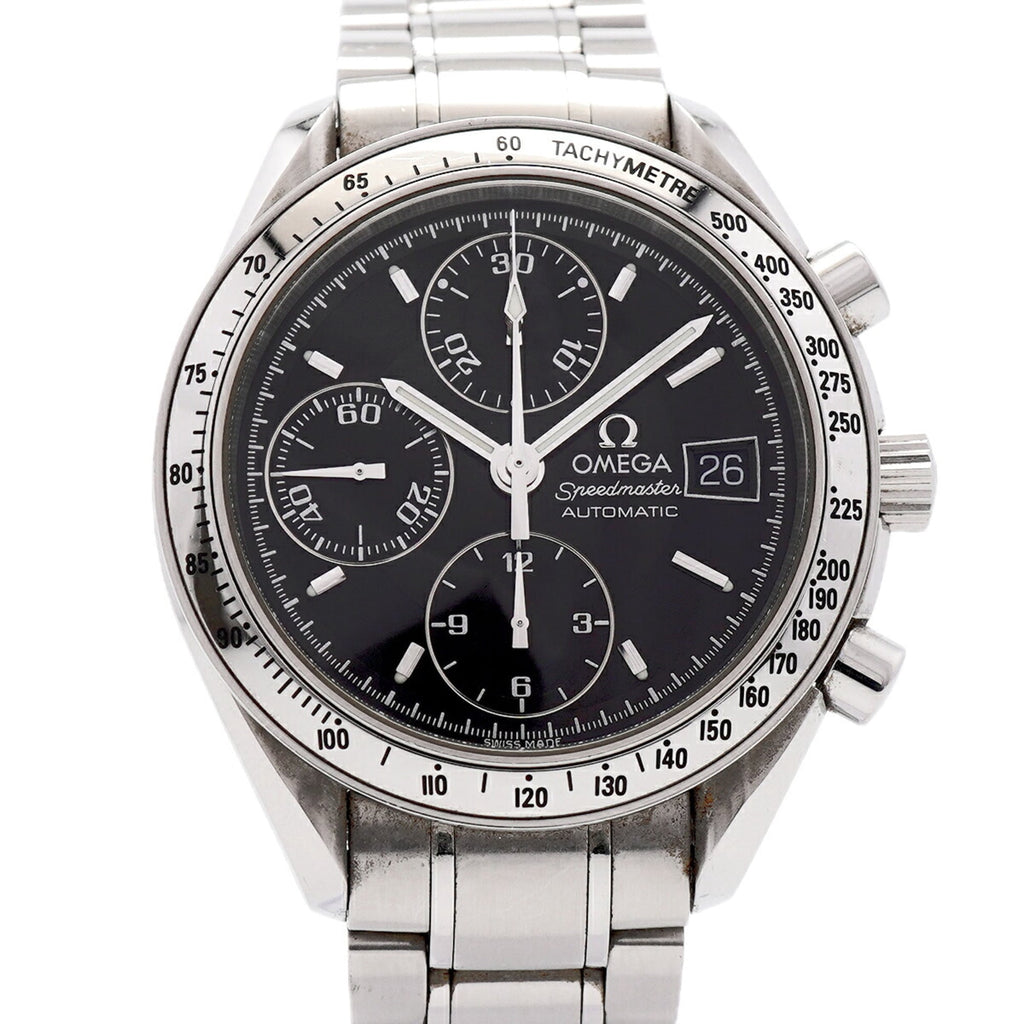 Pre-Owned Omega Speedmaster Date 3513.50 Black Dial Men's Watch