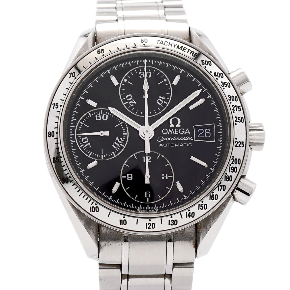 Pre-Owned Omega Speedmaster Date 3513.50 Black Dial Men's Watch