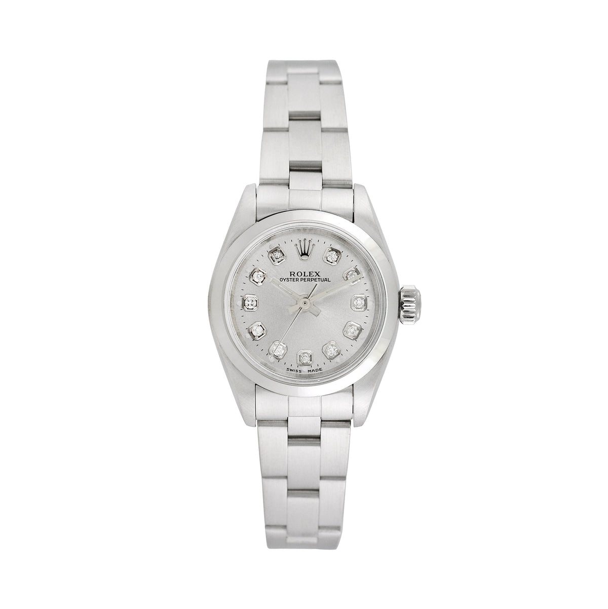 Pre-Owned Rolex Ladies Oyster Perpetual 25mm Stainless Steel Oyster Wristwatch