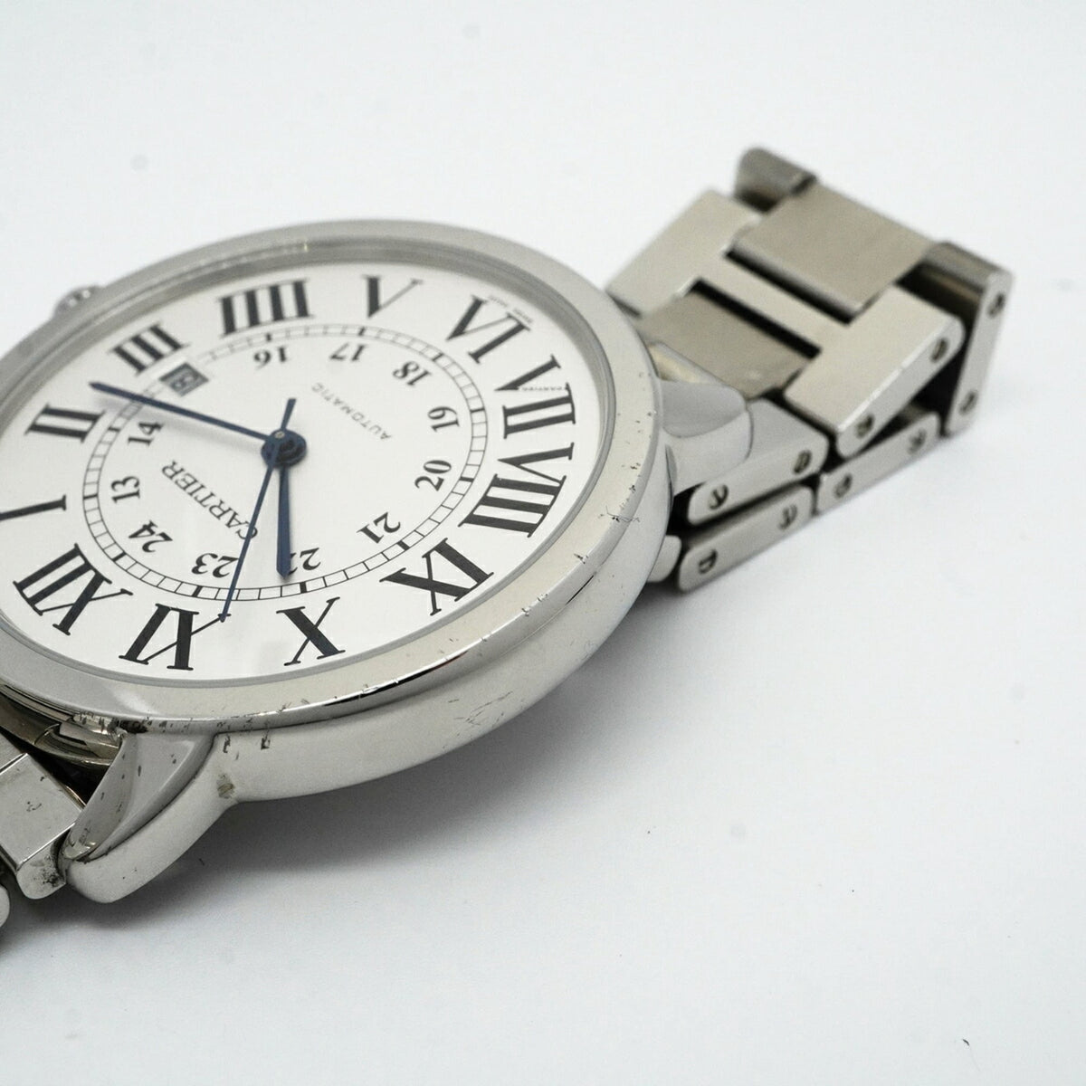 Pre-Owned Cartier Ronde Solo XL W6701011 Silver Dial Men's Watch