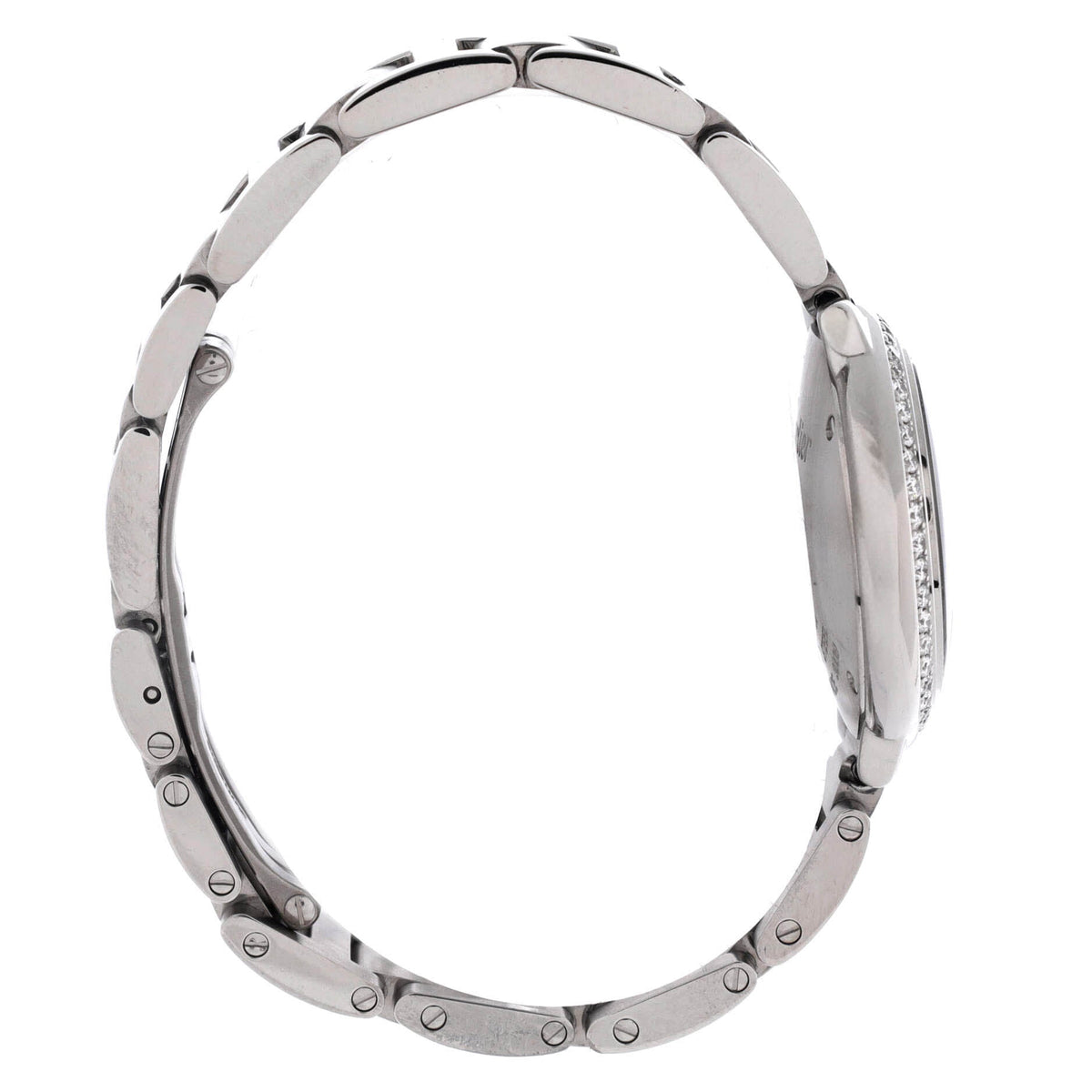 Pre-Owned Ballon Bleu de Cartier Quartz Watch Stainless Steel with Diamond Bezel 28 By Rebag