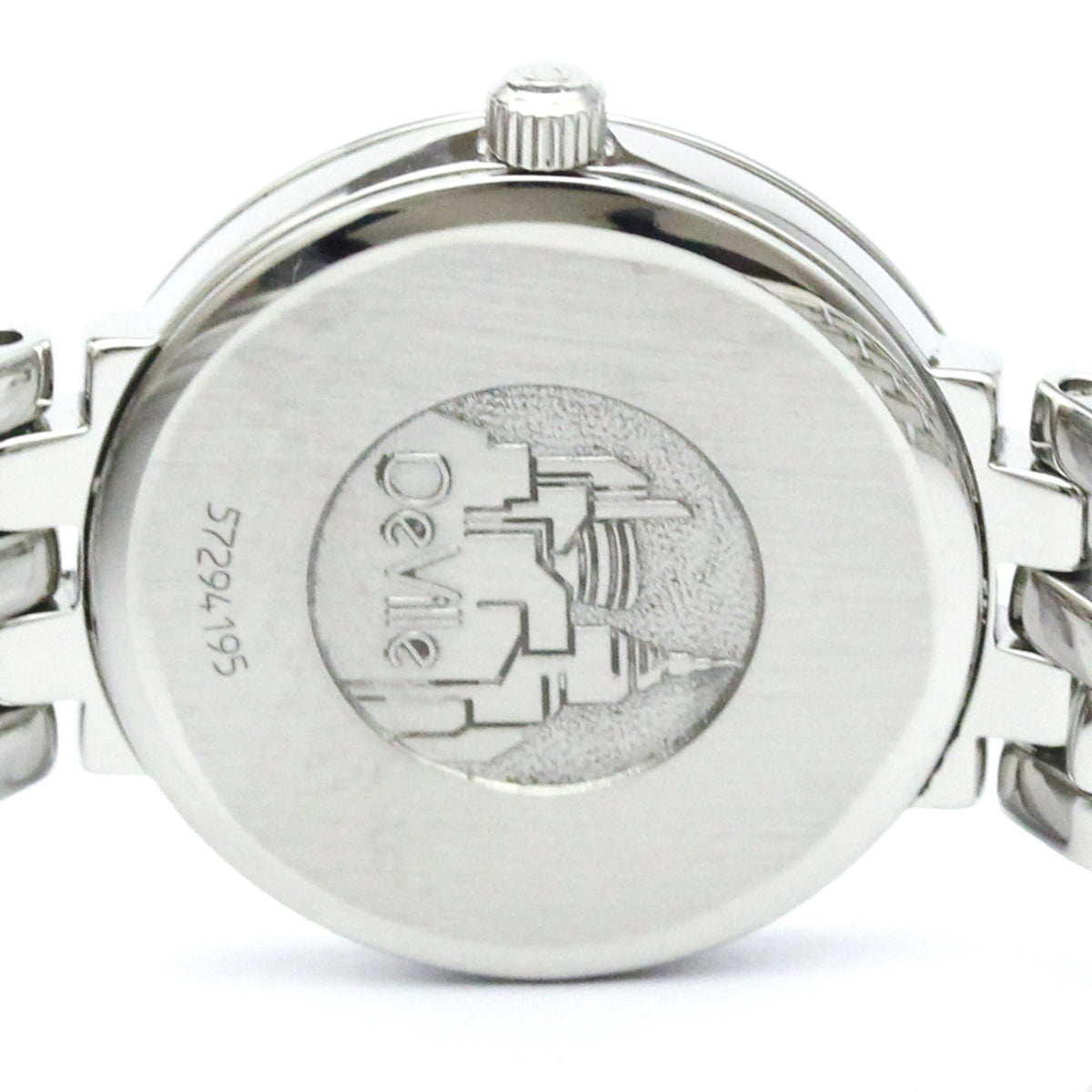 Pre-Owned OMEGA De Ville Stainless Steel Quartz Ladies Watch 7574.31 Polished