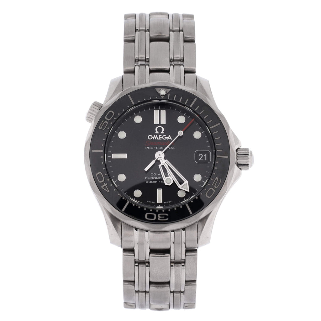 Pre-Owned Seamaster Professional Diver 300M Co-Axial Chronometer Automatic Watch Stainless Steel 36 By Rebag