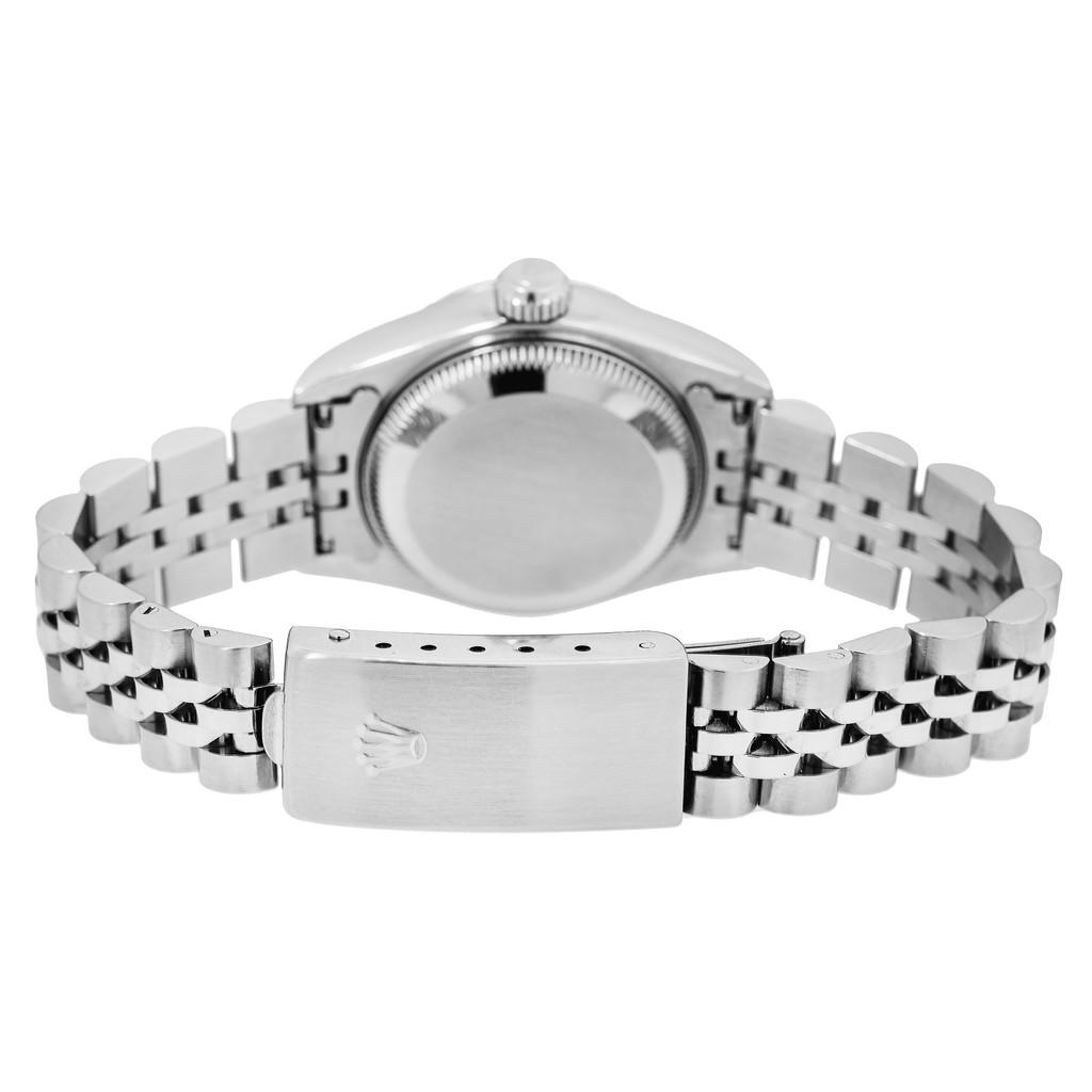 Pre-Owned Adult Ladies Rolex Oyster Perpetual Date 69240 26MM Silver Dial with Stainless Steel Jubilee Bracelet