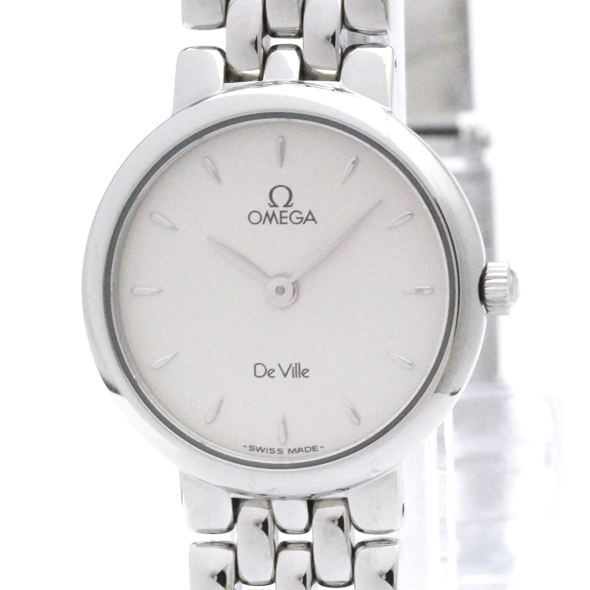 Pre-Owned OMEGA De Ville Prestige Steel Quartz Ladies Watch 7560.31 Polished