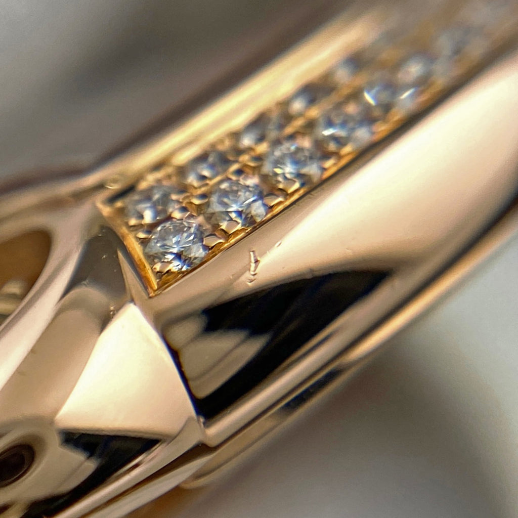 Pre-Owned Cartier Ballon Bleu 33 WE902066 Watch, PG (Pink Gold), Diamond, Leather Strap,...