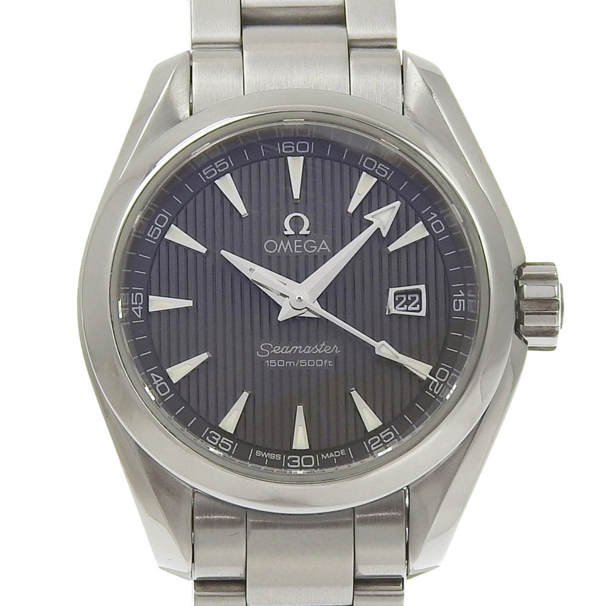 Pre-Owned Omega Seamaster Aqua Terra Date 150m Water Resistant 231 10 61 06 001 Gray...