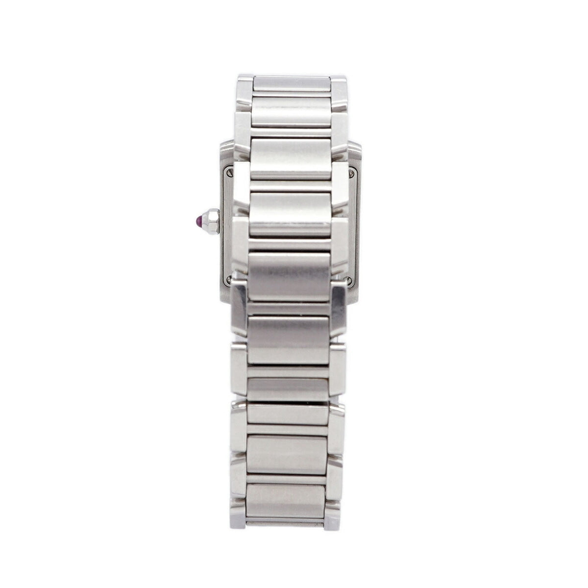 Pre-Owned Cartier Tank Française SM W51028Q3 Pink Dial Women's Watch