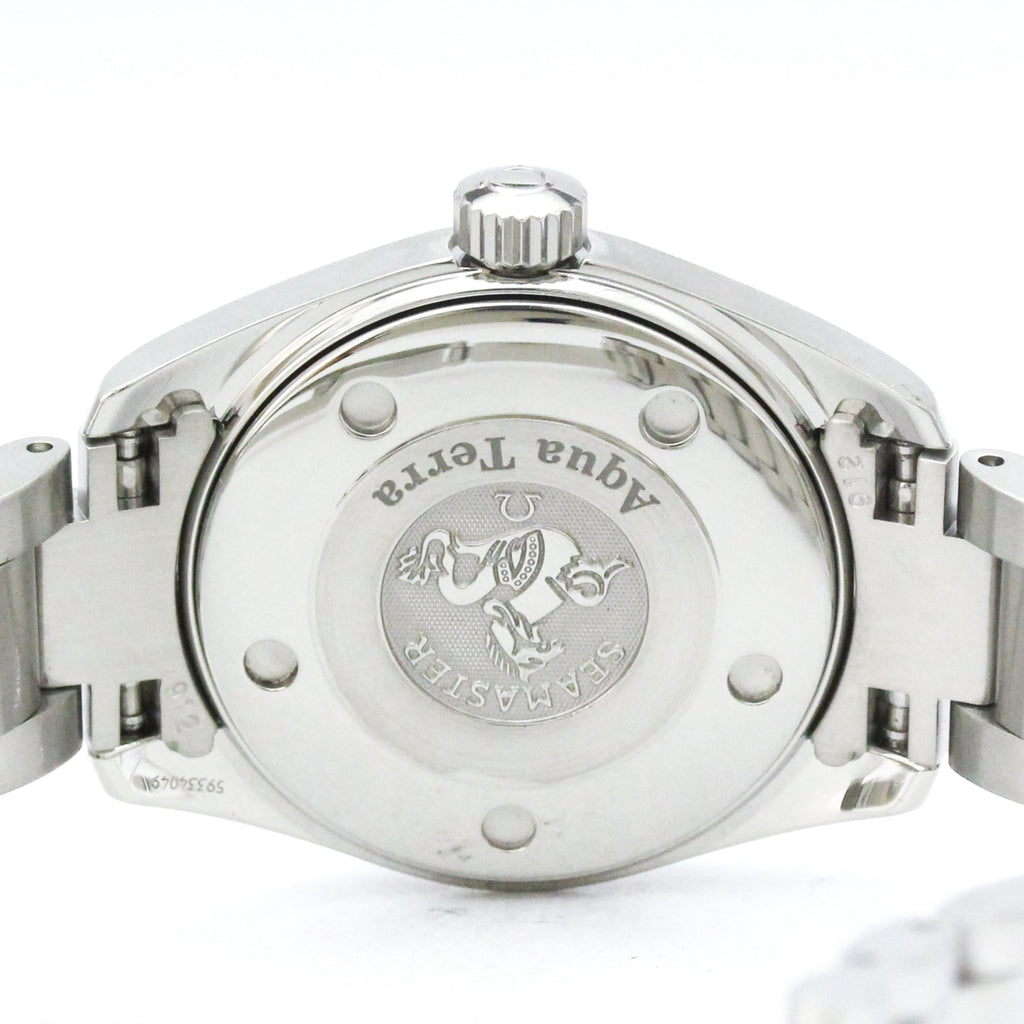 Pre-Owned OMEGA Seamaster Aqua Terra Quartz Ladies Watch 2577.80 Polished