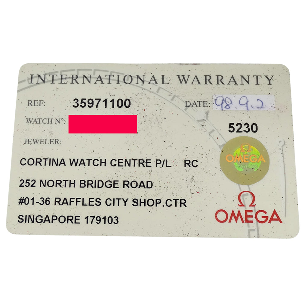 Pre-Owned Omega Speedmaster 3597.11.00 Men's Watch, Brand: Missions Apollo Chronograph, Manual...