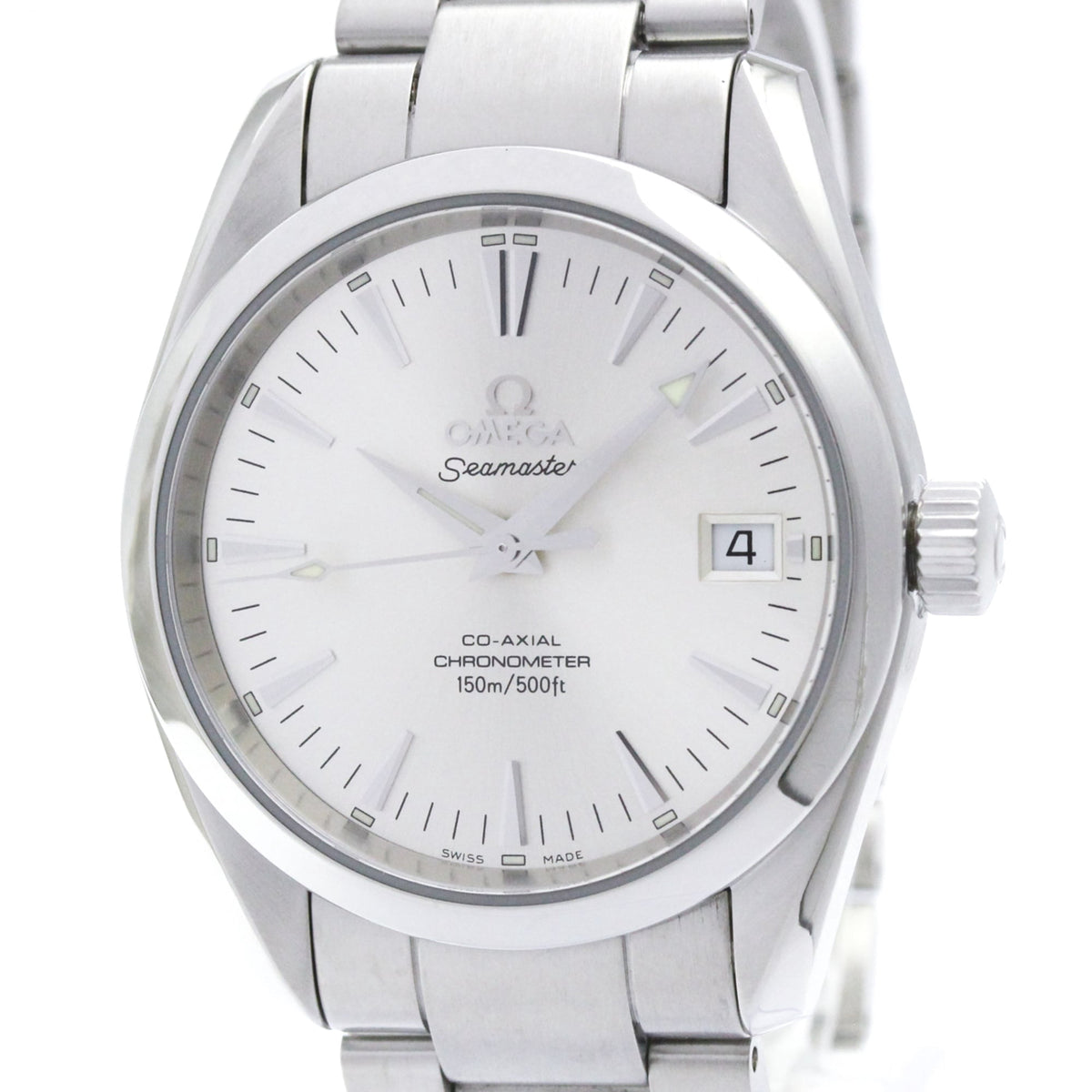 Pre-Owned OMEGA Seamaster Aqua Terra Co-axial Automatic Watch 2504.30 Polished