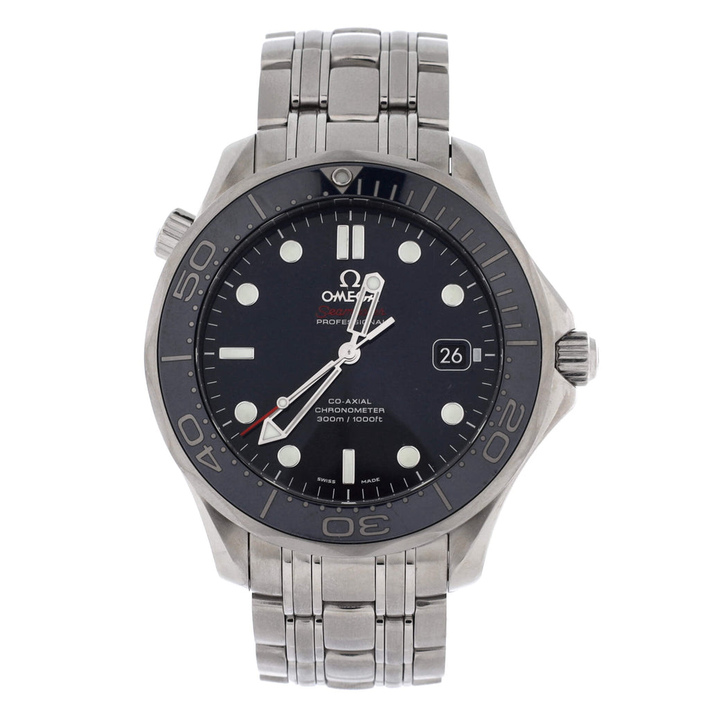 Pre-Owned Seamaster Professional Diver 300M Co-Axial Chronometer Automatic Watch Stainless Steel 41 By Rebag
