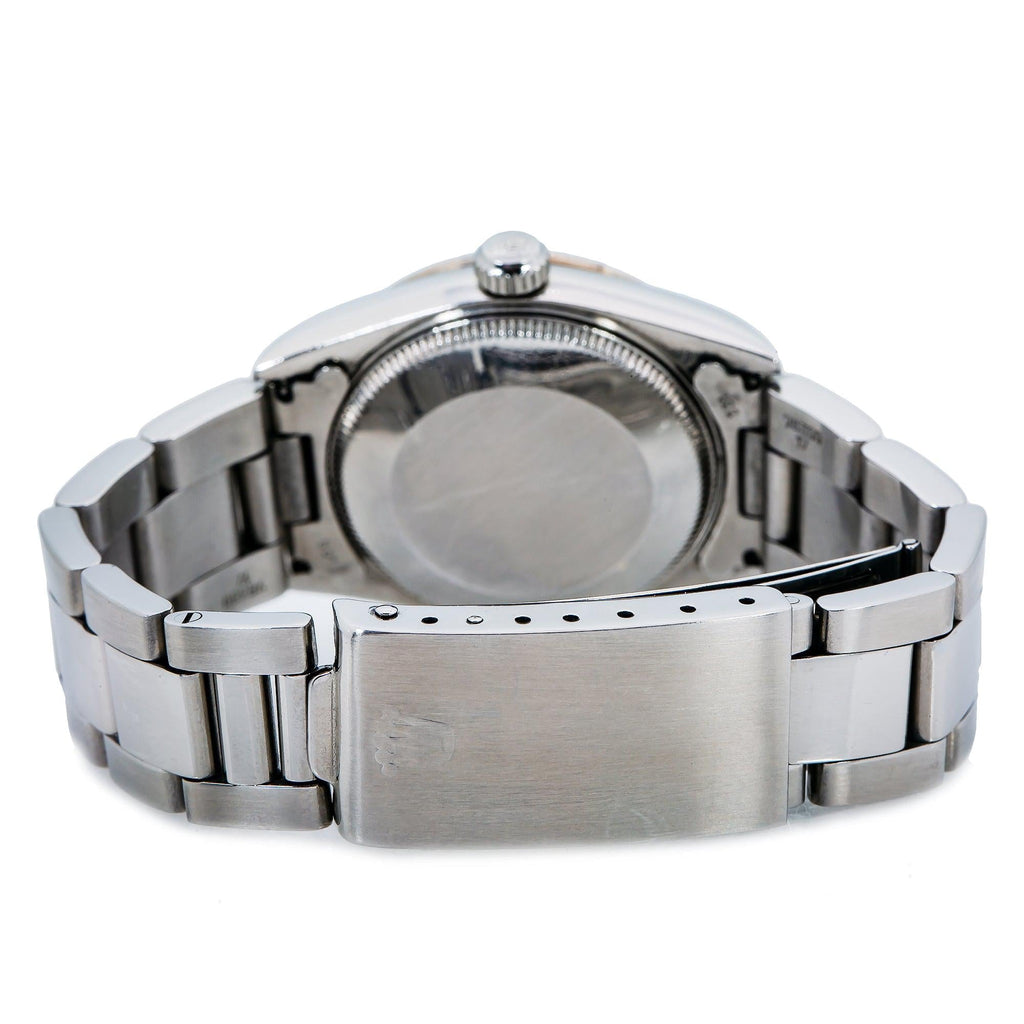 Pre-Owned Rolex Datejust 31MM 68241 Silver Diamond Dial Fluted Bezel Stainless Steel Oyster Bracelet