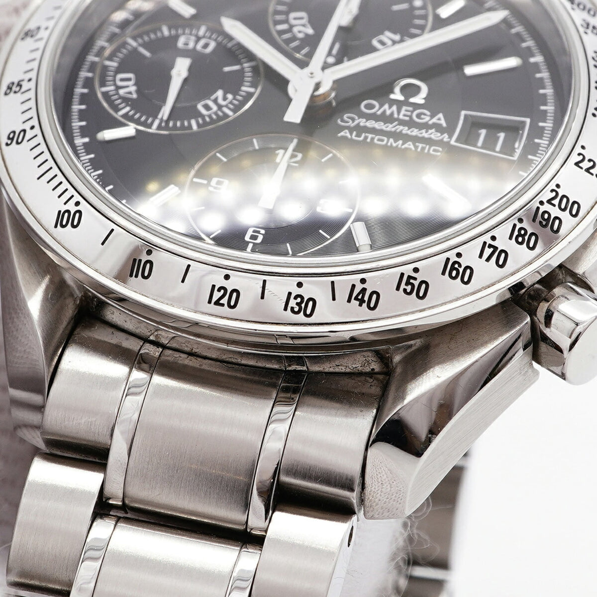 Pre-Owned Omega Speedmaster Date 3513.50 Black Dial Men's Watch