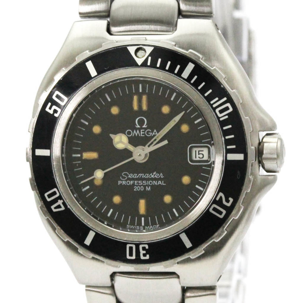 Pre-Owned OMEGA Seamaster Professional 200M Steel Quartz Ladies Watch 2880.50 Polished