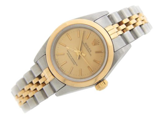 Pre-Owned Ladies Rolex Two-Tone 18K/SS Oyster Perpetual Champagne 76243