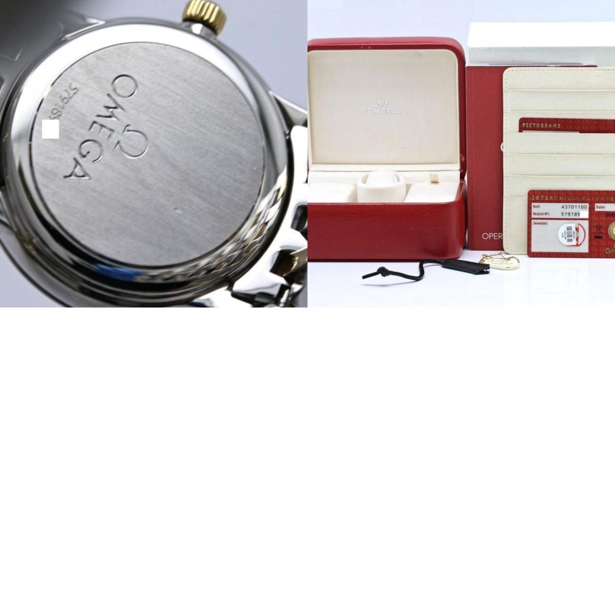 Pre-Owned OMEGA De Ville Prestige 4370.11.00 Women's Watch, Stainless Steel x 18K Yellow Gold,...