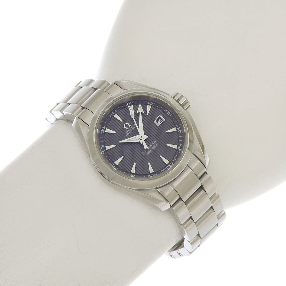 Pre-Owned Omega Seamaster Aqua Terra Date 150m Water Resistant 231 10 61 06 001 Gray...
