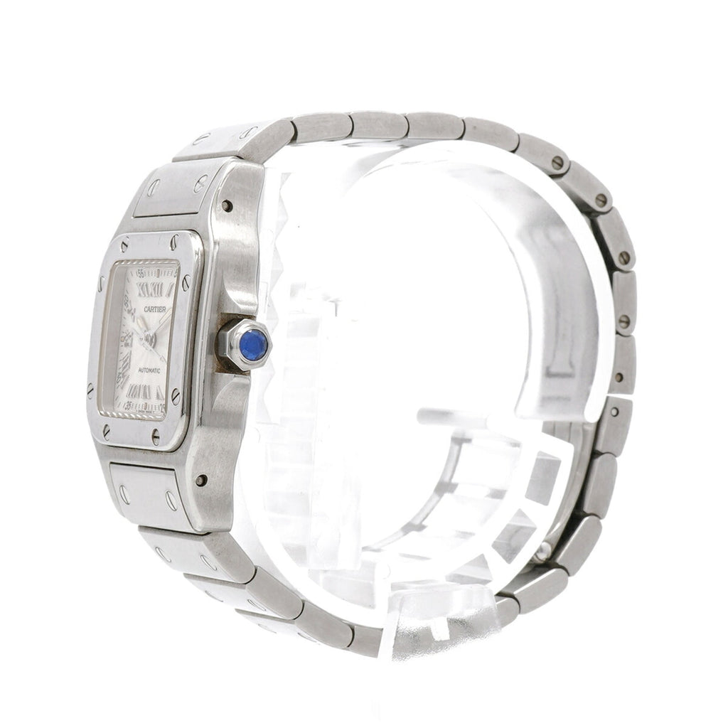 Pre-Owned Cartier Santos Galbee SM W20044D6 Silver Dial Women's Watch