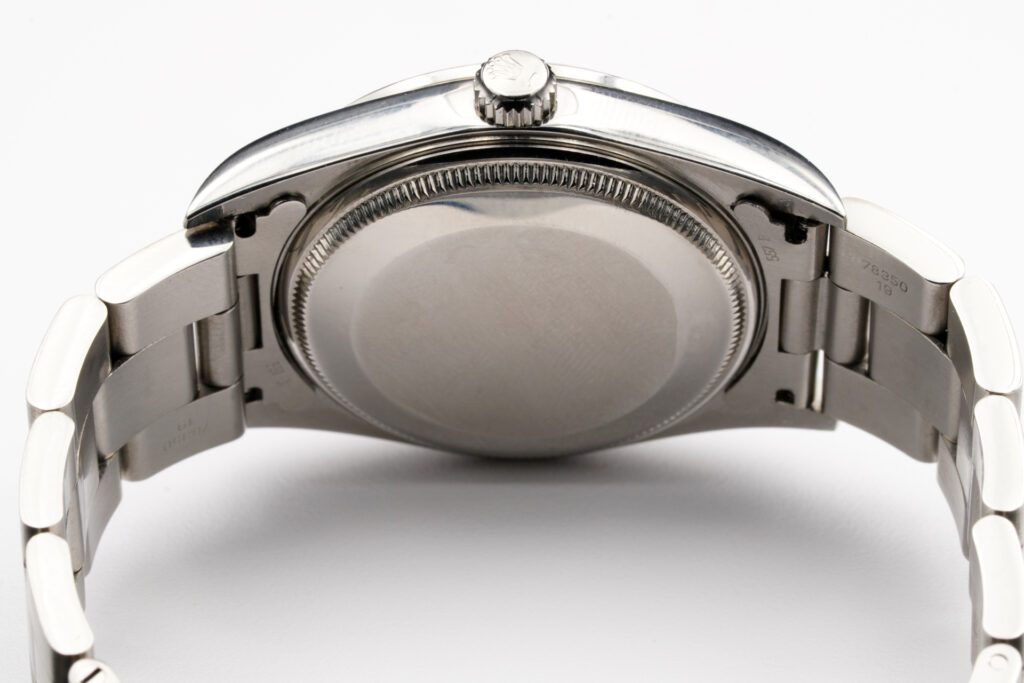 Pre-Owned Mens Rolex Stainless Steel Air-King Watch Silver Dial 14000
