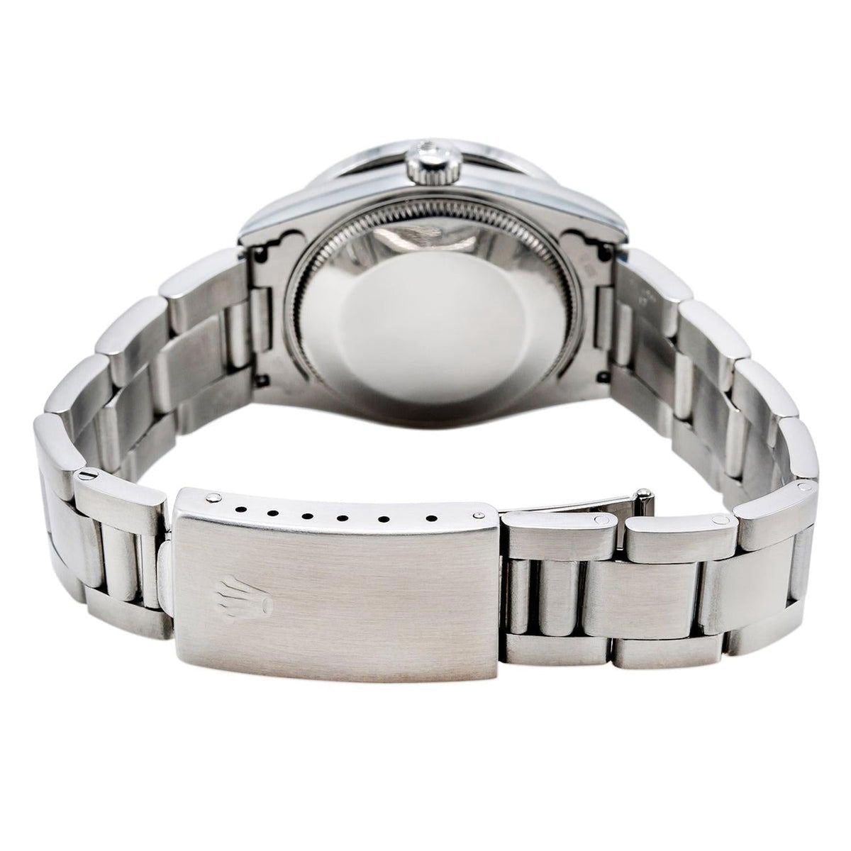 Pre-Owned Rolex Datejust 31MM 78240 Blue Diamond Dial Diamond Bezel Stainless Steel Oyster Bracelet 1.05ct