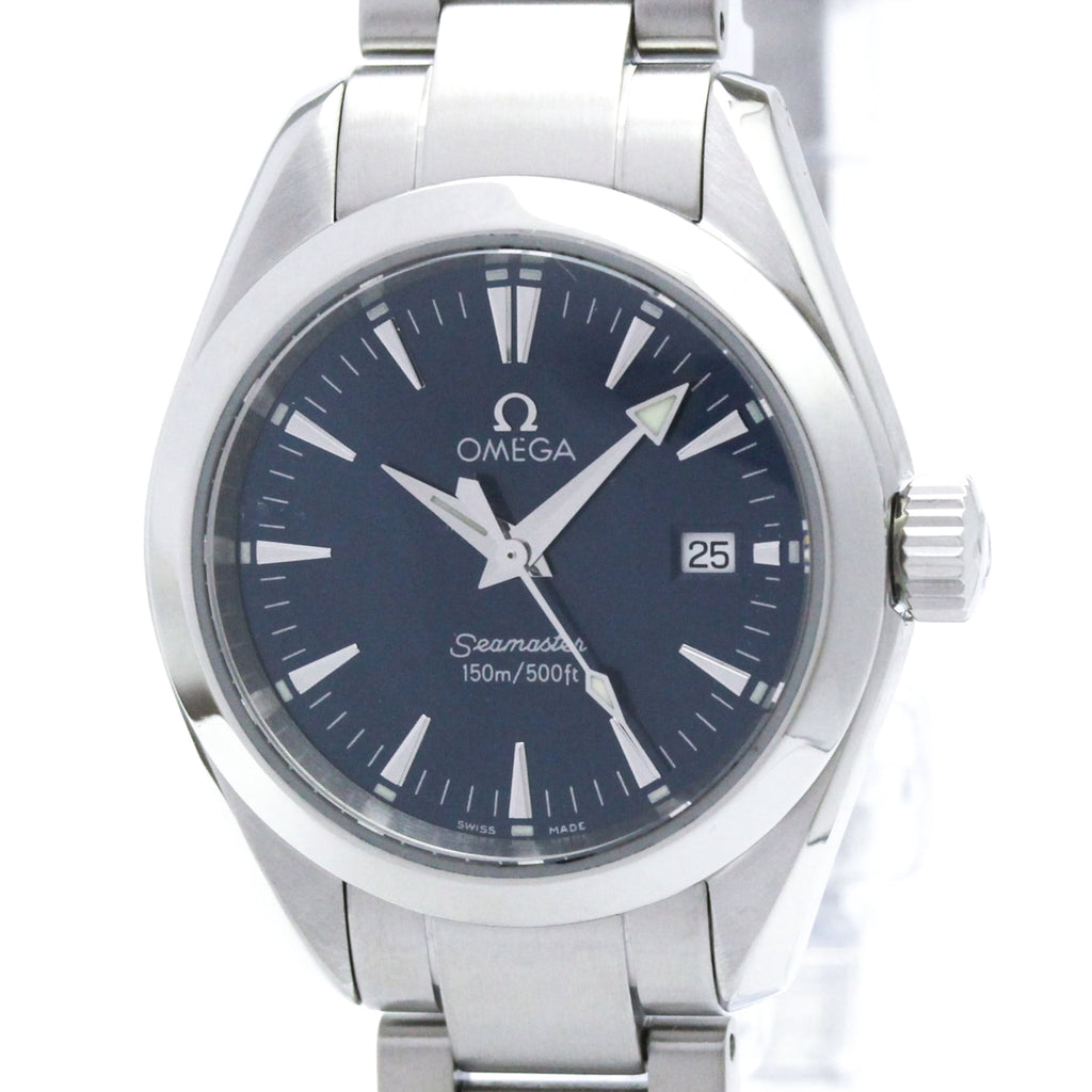 Pre-Owned OMEGA Seamaster Aqua Terra Quartz Ladies Watch 2577.80 Polished