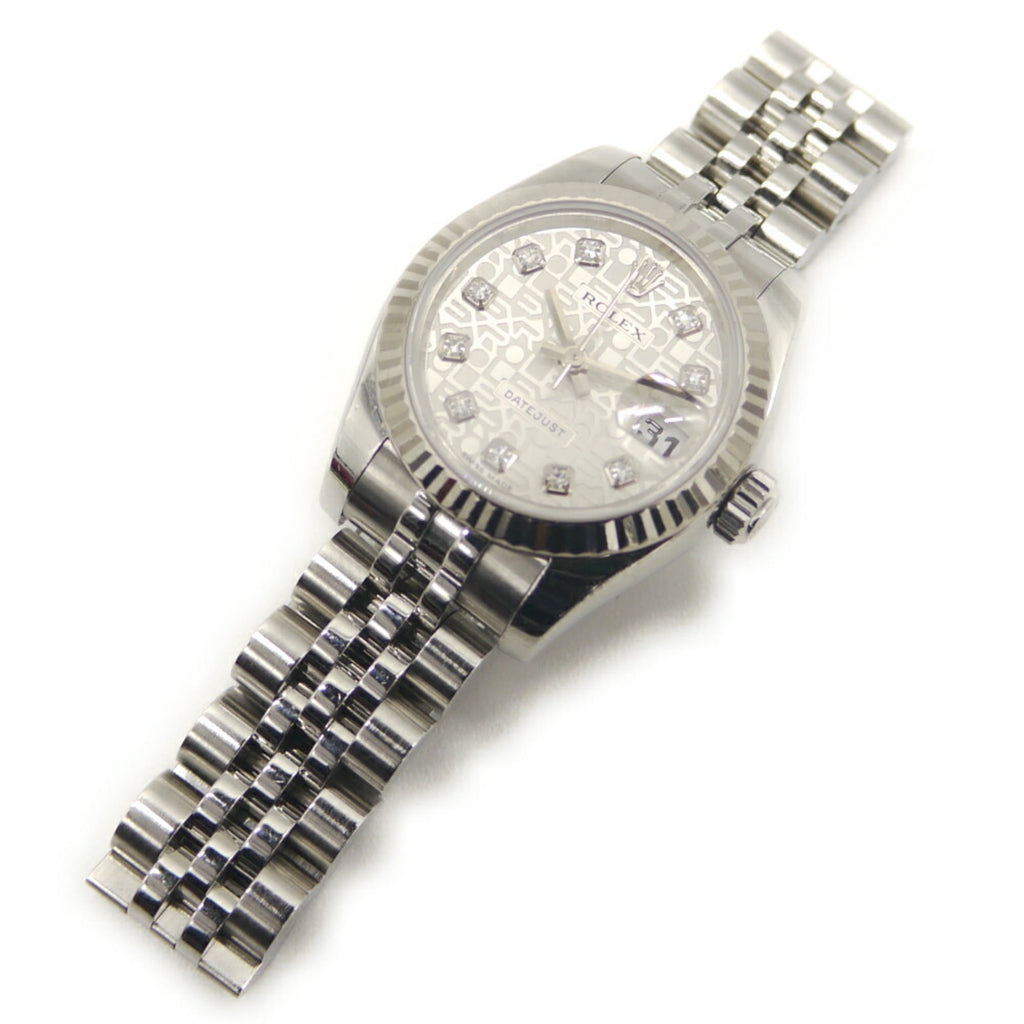 Pre-Owned ROLEX Datejust 179174G (D-serial number), Automatic, 10-diamond setting, Computer...