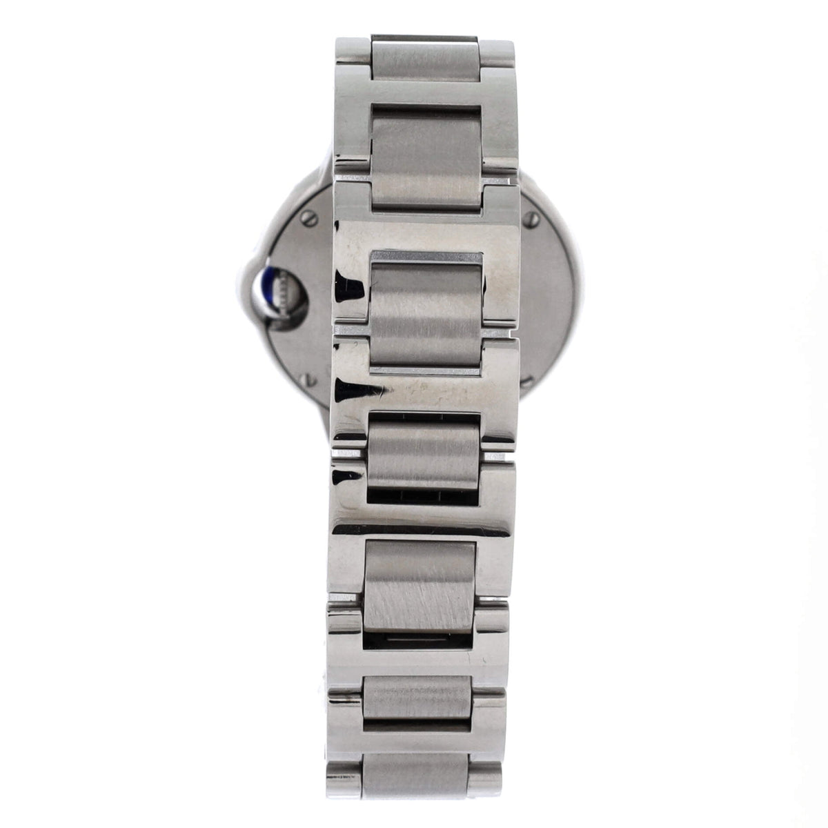 Pre-Owned Ballon Bleu de Cartier Quartz Watch Stainless Steel with Diamond Bezel 28 By Rebag