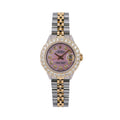 Pre-Owned Rolex Datejust 26MM 6917 Pink Mother of Pearl Diamond Dial Diamond Bezel Two Tone Yellow Gold Jubilee Bracelet