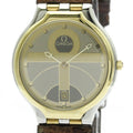 Pre-Owned OMEGA De Ville Symbol K18 Gold Steel Quartz Mens Watch 196.0316 Polished