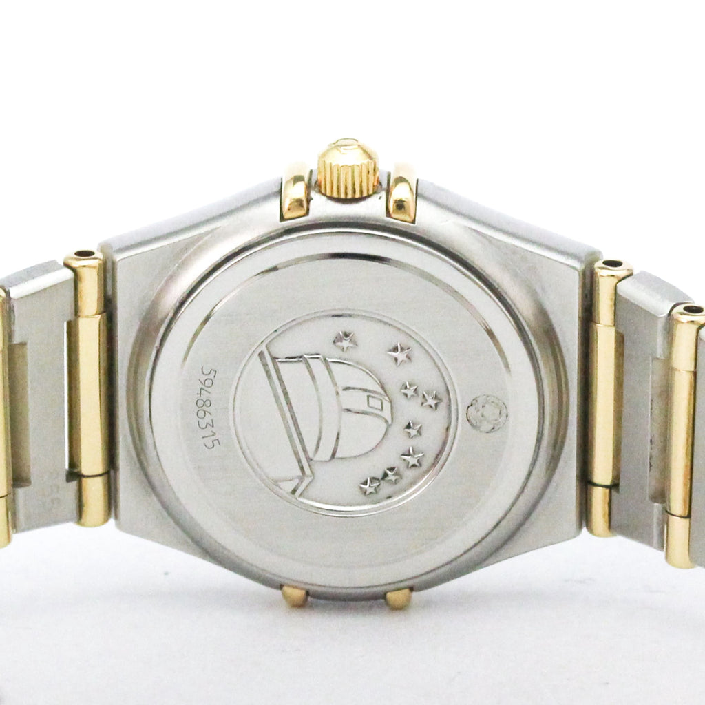 Pre-Owned OMEGA Constellation Diamond 18K Gold Steel Watch 1267.10 Polished