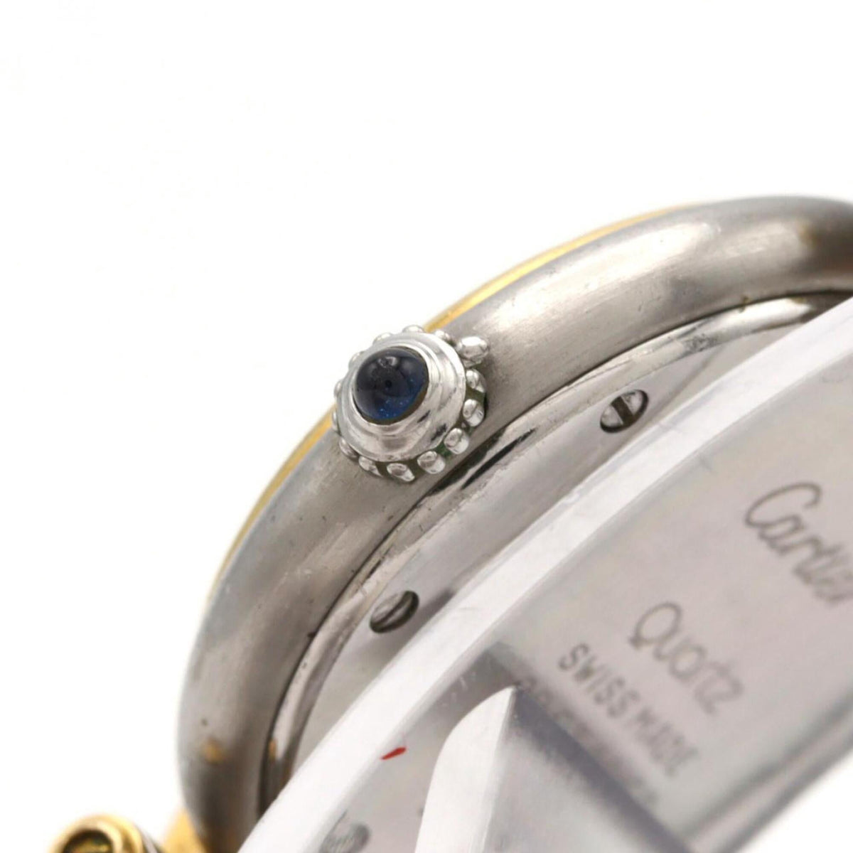 Pre-Owned Cartier Panthère Vendôme SM 2-Row Stainless Steel x Yellow Gold Quartz Watch