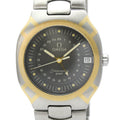 Pre-Owned OMEGA Seamaster Polaris GMT 18K Gold Steel Mens Watch 396.1122 Polished