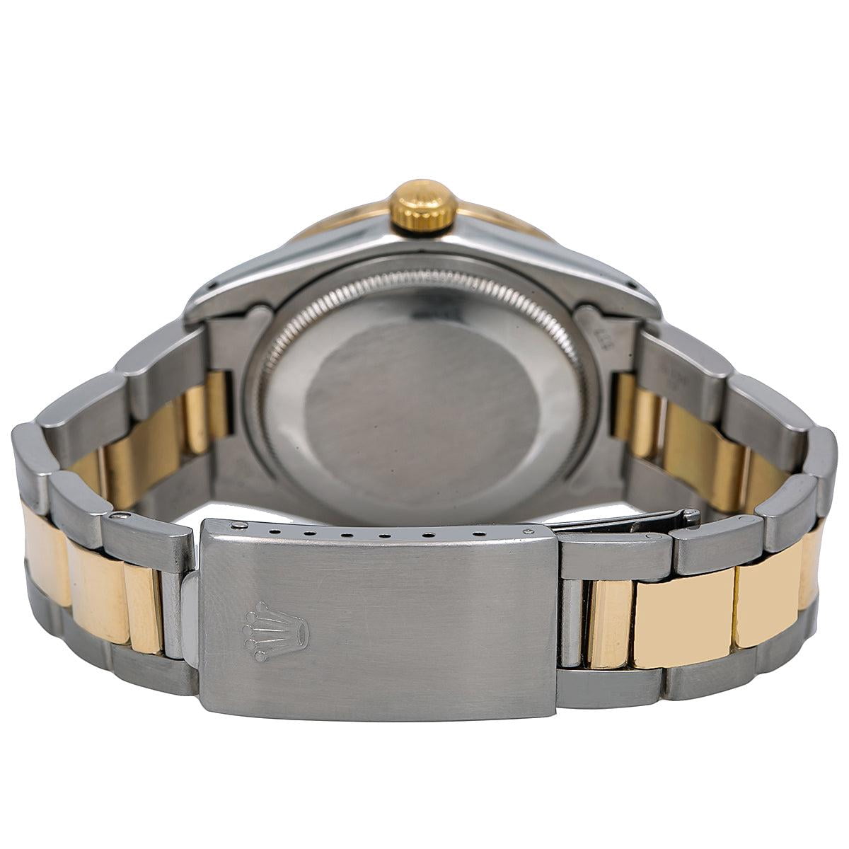 Pre-Owned Rolex Oyster Perpetual Diamond Watch, Date 1505 34mm, Red Diamond Dial With 1.20 CT Diamonds