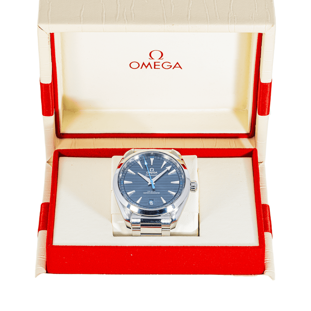 Pre-Owned Omega Seamaster Aqua Terra 150M 41mm Blue Dial Stainless Steel Bracelet Watch