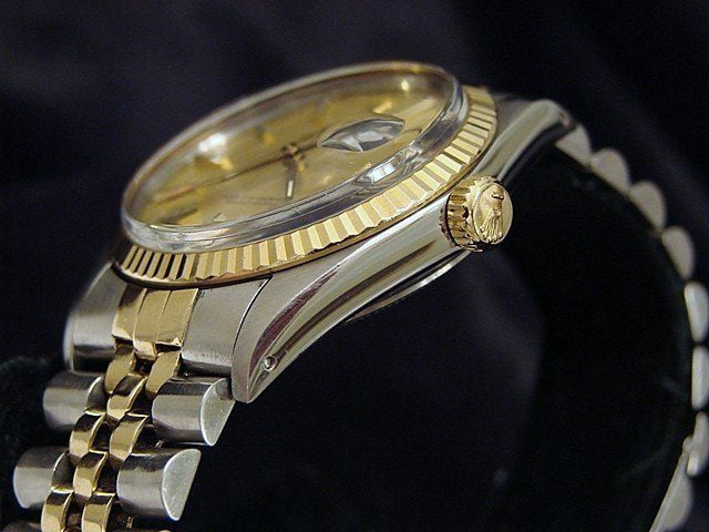 Pre-Owned Men's Rolex Two-Tone 18K/SS Datejust Champagne 16013