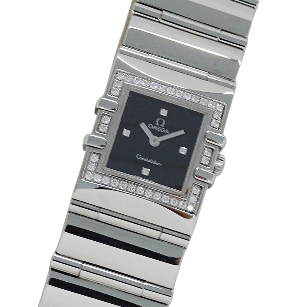 Pre-Owned Omega Constellation Carre Quadra 1528.46 Women's Watch, Brand Name, Diamond, Quartz...