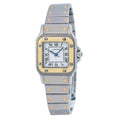 Pre-Owned Cartier Santos Galbee W20057C4 24MM White Dial With Two Tone Bracelet