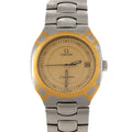 Pre-Owned Omega Seamaster Polaris Two-Tone Stainless Steel x Yellow Gold Quartz Watch