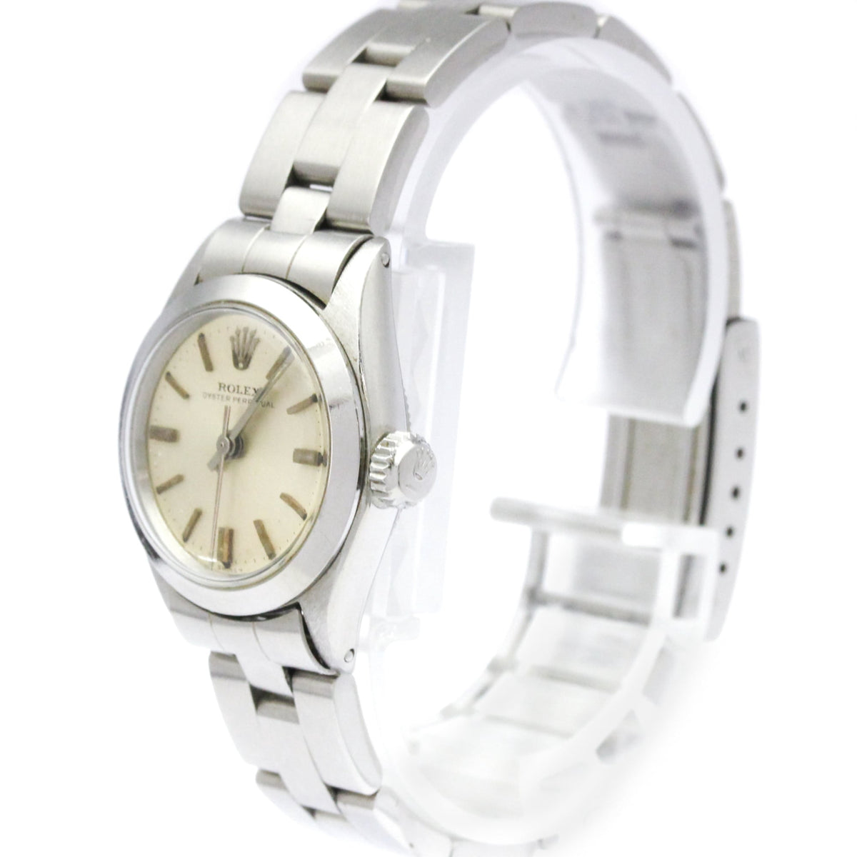 Pre-Owned ROLEX Oyster Perpetual Steel Automatic Ladies Watch 6618 Vintage
