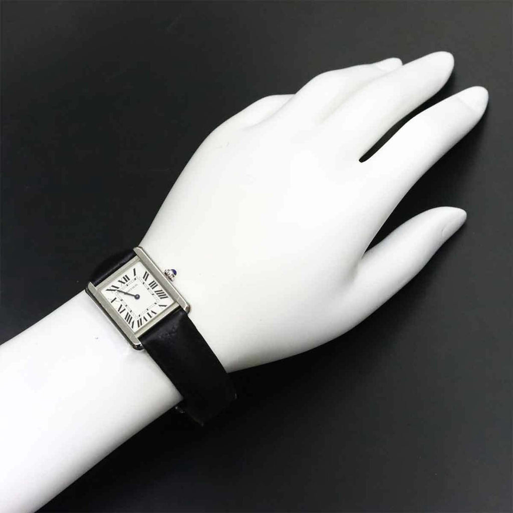 Pre-Owned Cartier Tank Solo SM WSTA0030 Women's Watch, Silver, Quartz Watch