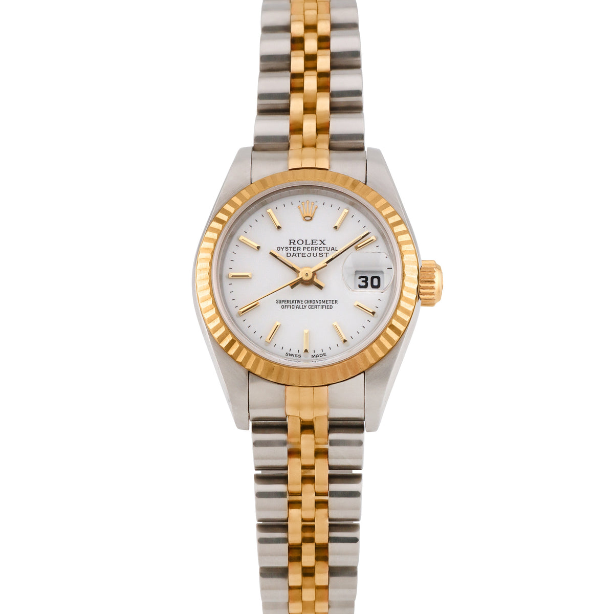 Pre-Owned Rolex Women's Datejust 26mm Stainless Steel and Yellow Gold Jubilee Wristwatch