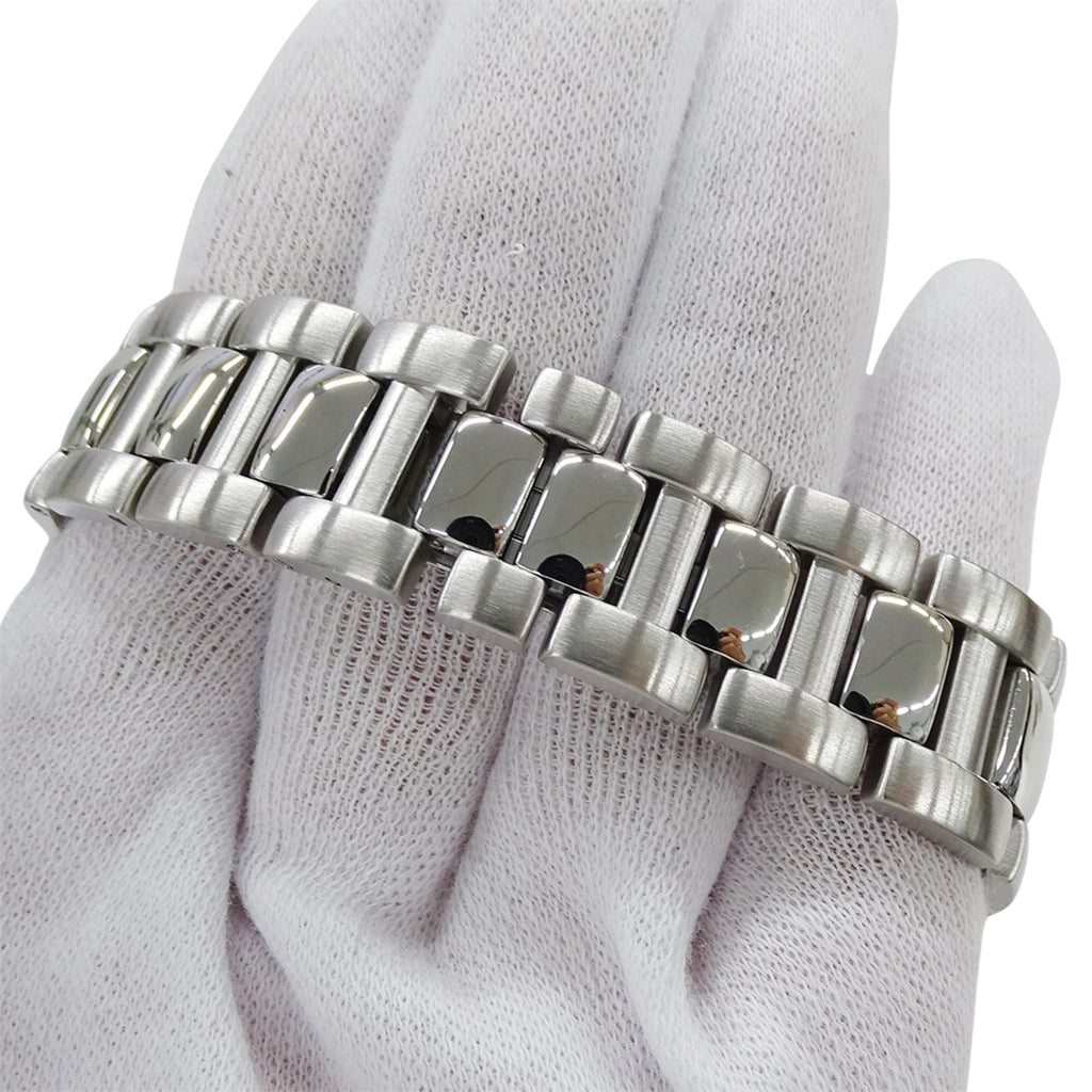 Pre-Owned Cartier Pasha Grid Date Automatic Watch for Men, Stainless Steel (SS) W31040H3,...