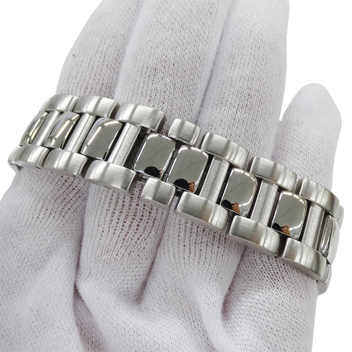 Pre-Owned Cartier Pasha Grid Date Automatic Watch for Men, Stainless Steel (SS) W31040H3,...