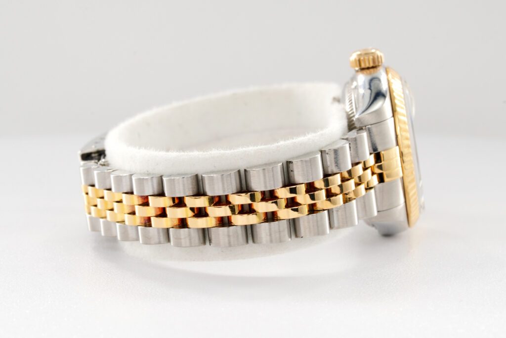 Pre-Owned Ladies Rolex Two-Tone 18K/SS Datejust with Gold Champagne Dial