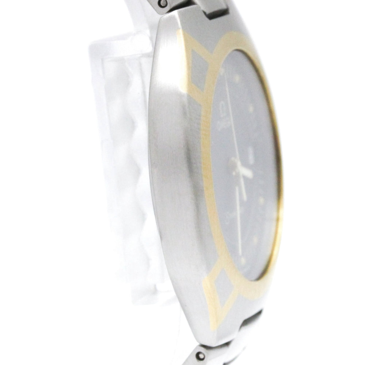 Pre-Owned OMEGA Seamaster Polaris 18K Gold Steel Mens Watch 396.1022 Polished